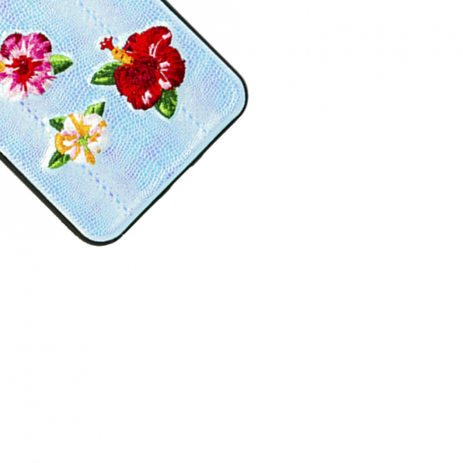 Чехол накладка Diliana flower&butterfly для iPhone 7 Plus/8 Plus голубая-4