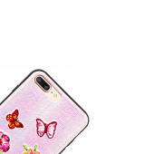 Чехол накладка Diliana flower&butterfly для iPhone 7 Plus/8 Plus розовая Чехол накладка Diliana flower&butterfly для iPhone 7 Plus/8 Plus розовая