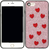 Чохол накладка Diliana Hearts для iPhone 7/8 світло рожевий Чохол накладка Diliana Hearts для iPhone 7/8 світло рожевий