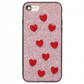Чохол накладка Diliana Hearts для iPhone 7/8 світло рожевий Чохол накладка Diliana Hearts для iPhone 7/8 світло рожевий