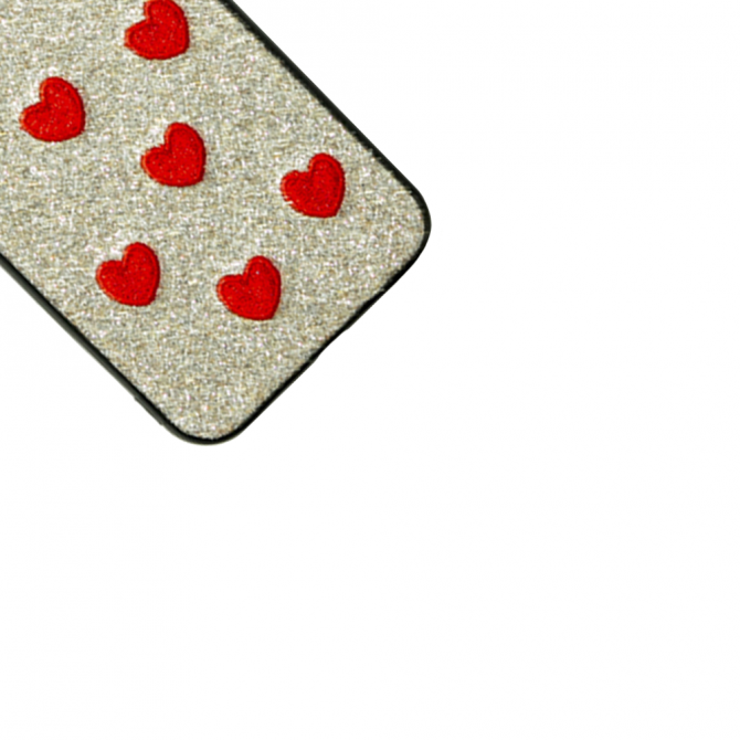 Чохол накладка Diliana Hearts для iPhone 7/8 срібло-3