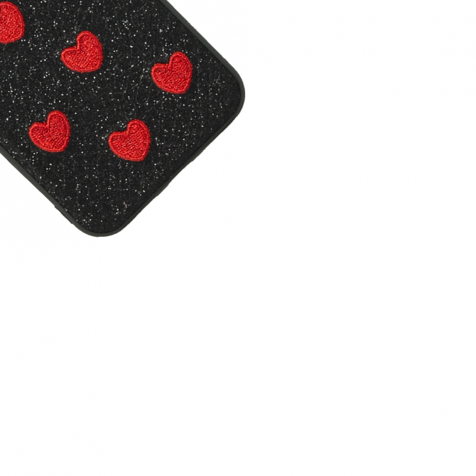 Чохол накладка Diliana Hearts для iPhone 7/8 чорний-3