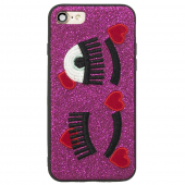 Чехол накладка Diliana Shine eyes для iPhone 7/8 розовая Чехол накладка Diliana Shine eyes для iPhone 7/8 розовая