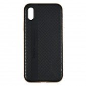 Накладка iPaky Carbon TPU + Bumper для iPhone X Золотий Накладка iPaky Carbon TPU + Bumper для iPhone X Золотий