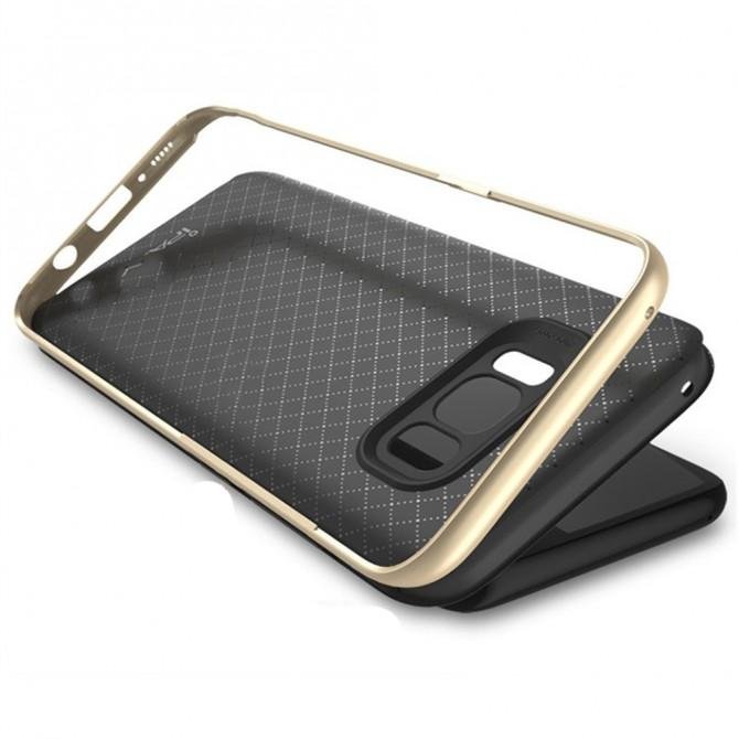 Накладка iPaky Carbon TPU + Bumper для Samsung G955 Galaxy S8 Plus Золотий-1