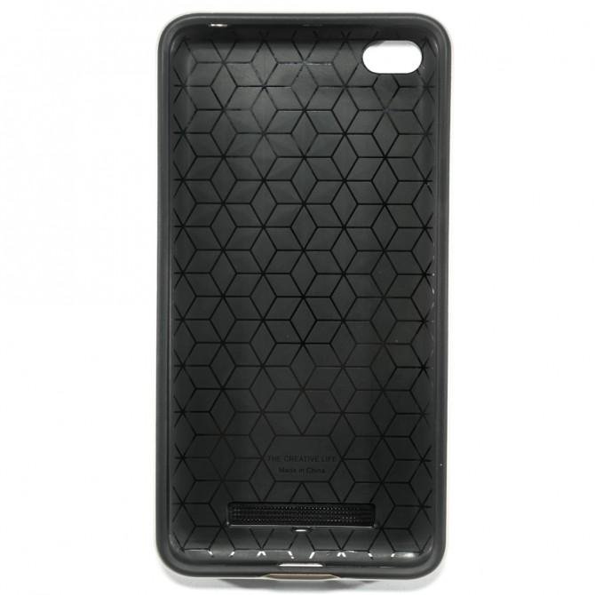Накладка iPaky Carbon TPU + Bumper для Xiaomi Redmi 4a Silver-1