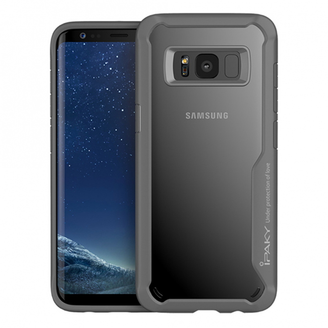 Накладка iPaky Survival TPU + Bumper для Samsung G955 Galaxy S8 Plus Сірий