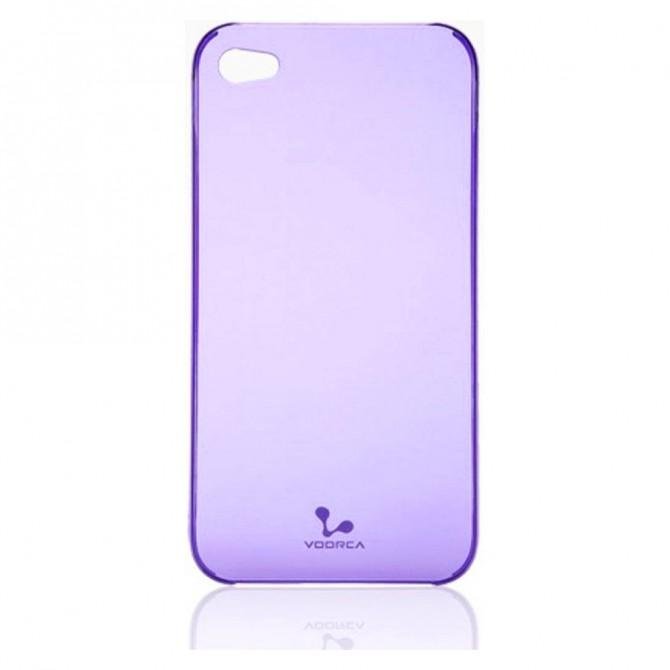 Чехол накладка PC Voorca для iPhone 4 Violet-1
