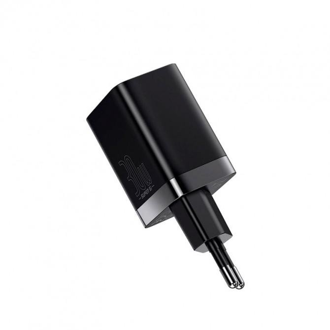Мережевий зарядний пристрій 1USB + Type-C Baseus Super Si Pro Quick Charger 30W (CCSUPP-E01) Black-1
