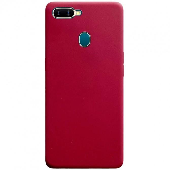 Силіконовий чохол Candy для Oppo A5S/Oppo A12 Бордовий