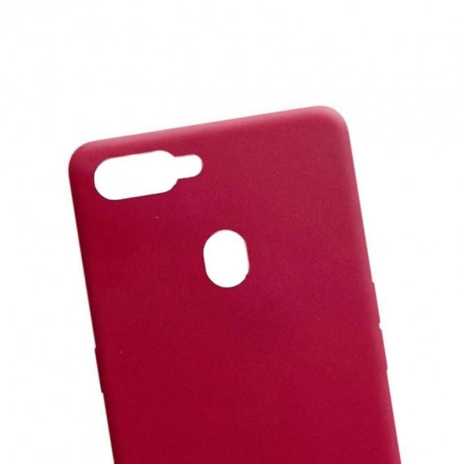 Силіконовий чохол Candy для Oppo A5S/Oppo A12 Бордовий-1