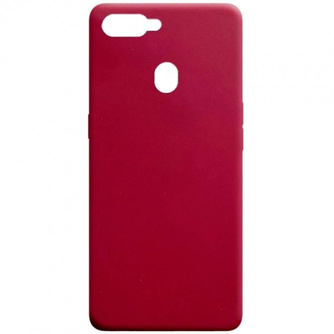 Силіконовий чохол Candy для Oppo A5S/Oppo A12 Бордовий-2