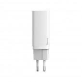 Мережевий зарядний пристрій Baseus GaN2 Lite Quick Charger 60W White