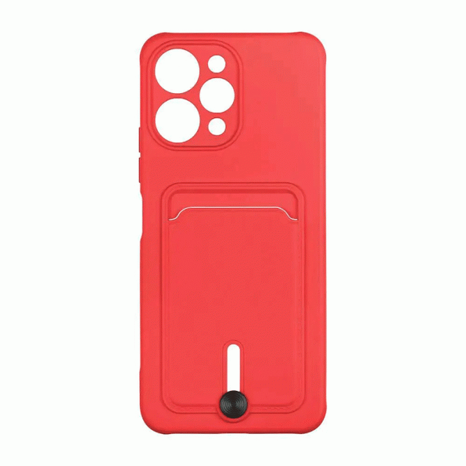 Чехол TPU Colorfull Pocket Card для Xiaomi Redmi 12 Красный