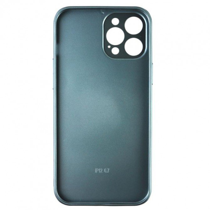 Чохол TPU Glass LV для iPhone 12 Зелений-1