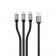 Кабель Gelius Squid GP-UC102 3in1 MicroUSB/Lightning/Type-C Black 1m (12W)