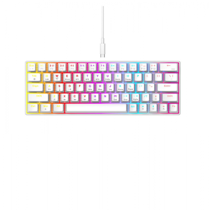 Клавиатура TWolf T60 Blue Switch White-1