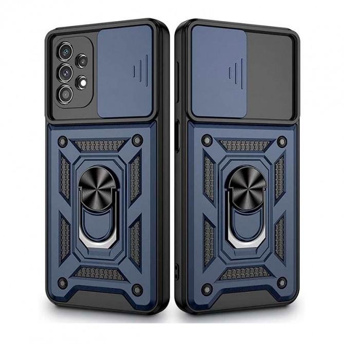 Чехол HONOR Hard Defence Series Samsung A325 Galaxy A32 Blue (with Camshield and magnet)