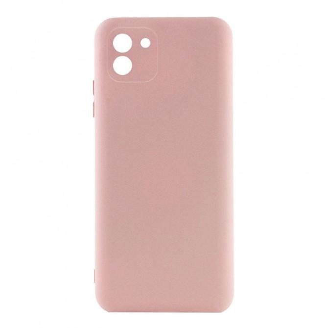 Чехол Original Soft Case Samsung A035 Galaxy A03 Бежевый FULL