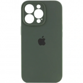 Силіконовий чохол для iPhone 12 Pro Хвойно Зелений FULL