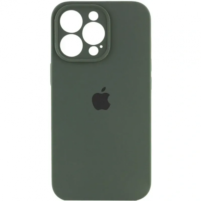 Силіконовий чохол для iPhone 12 Pro Хвойно Зелений FULL