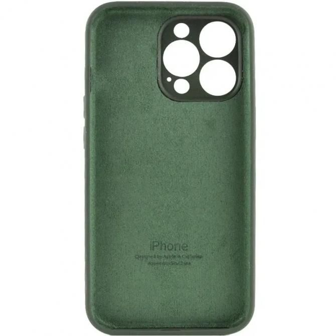 Силіконовий чохол для iPhone 12 Pro Хвойно Зелений FULL-2