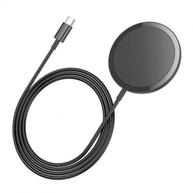 Бездротові ЗП Hoco CW52 Enjoy magnetic wireless fast charger Black