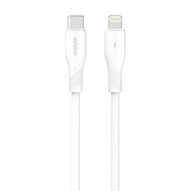 Кабель USB WALKER C585 Type-C to Lightning 27W 1m white