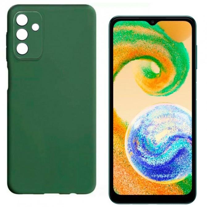 Чехол Original Soft Case Samsung A047 Galaxy A04s Темно Зеленый FULL-1