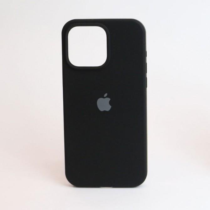 Оригінальний силіконовий чохол для iPhone 15 Pro Black FULL