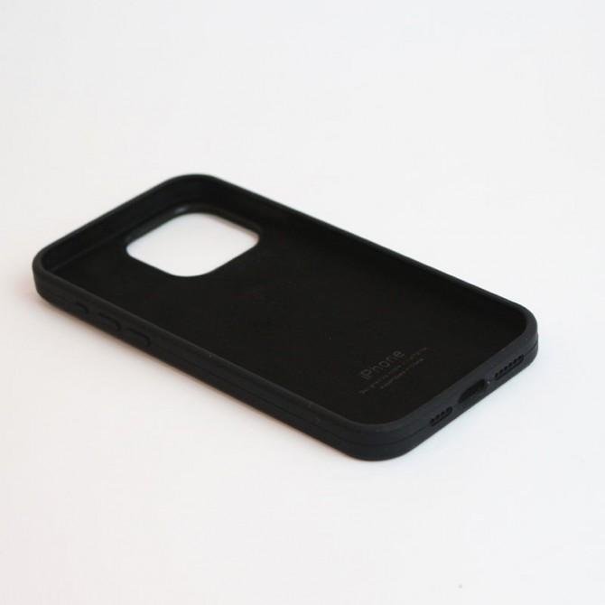 Оригінальний силіконовий чохол для iPhone 15 Pro Black FULL-2