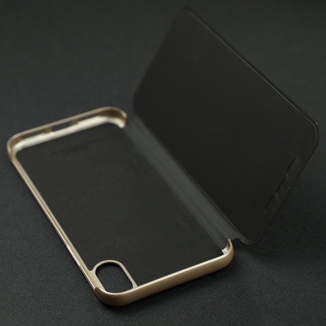 Чехол книжка Rock DR.V Series для Apple iPhone X (Черный / Gold)-4
