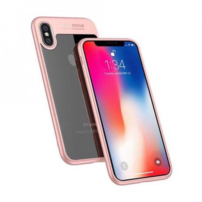Чохол Rock Space Clarity Series для iPhone X Рожевий-2