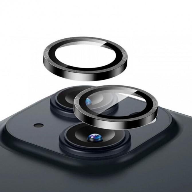 Захисне скло на камеру Metal Classic (в упак.) для iPhone 14 (6,1")/ 14 Plus (6.7") Чорний-1