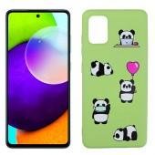 Чехол Funny Animals series для Samsung A725 Galaxy A72 Green Panda