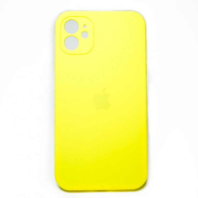 Оригинальный силиконовый чехол для iPhone 11 Лимонный FULL (SQUARE SHAPE)