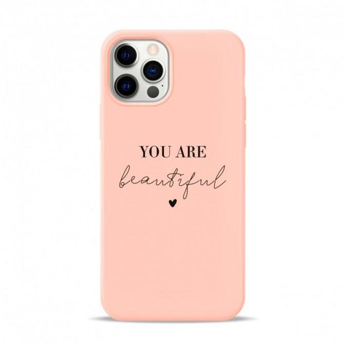 Чехол Pump Silicone Minimalistic Case for iPhone 13 Pro You Are Beautiful