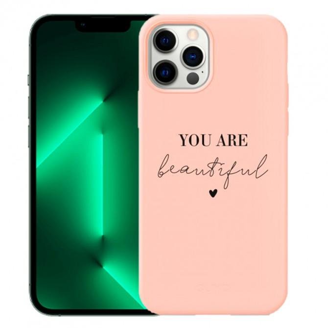 Чехол Pump Silicone Minimalistic Case for iPhone 13 Pro You Are Beautiful-1