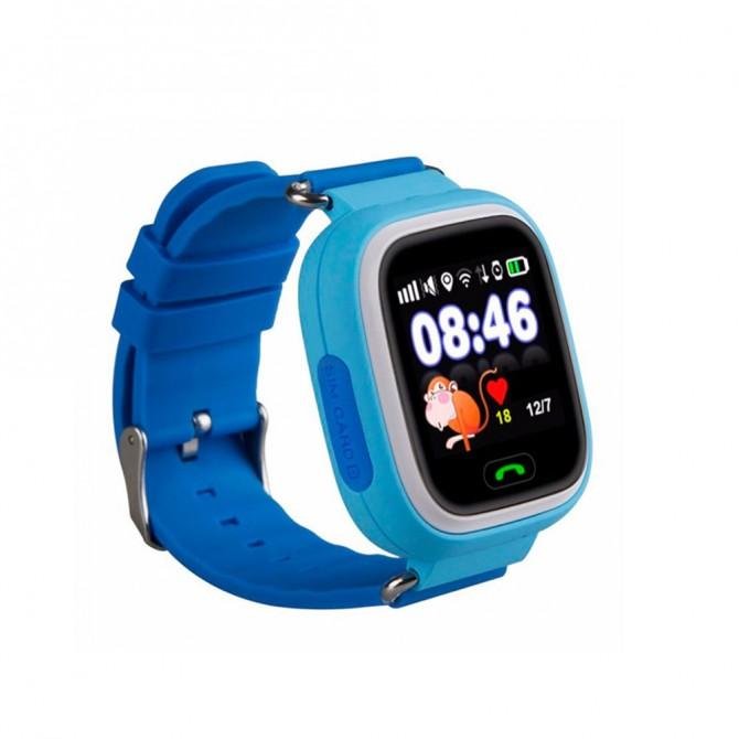 Детские умные часы SMART BABY WATCH Q90 GPS+WIFI blue-1