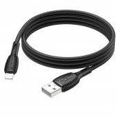 USB Кабель Borofone BX86 Advantage Lightning 2.4A 1m Black USB Кабель Borofone BX86 Advantage Lightning 2.4A 1m Black