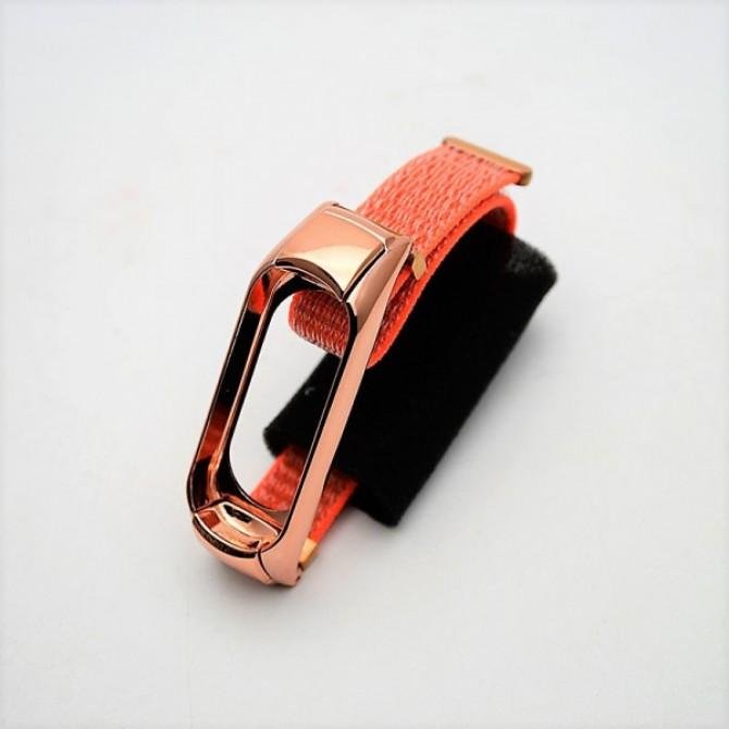 Ремінець для Xiaomi Band 3/4 Nylon design Orange-1