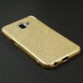 Чехол Silicone 3in1 Блёстки для Samsung J610 Galaxy J6 Plus Gold