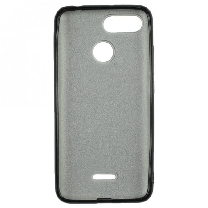 Чехол Silicone 3in1 Блёстки для Xiaomi Redmi 6 Чёрный-2