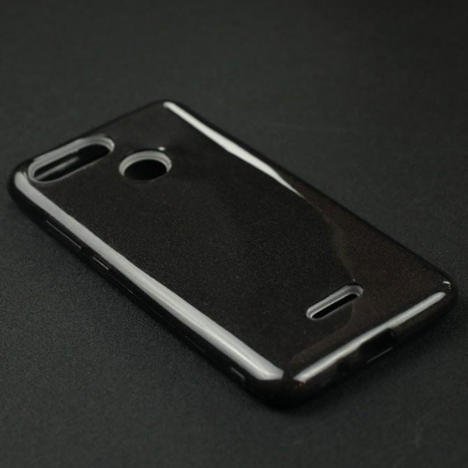 Чехол Silicone 3in1 Блёстки для Xiaomi Redmi 6 Чёрный-3