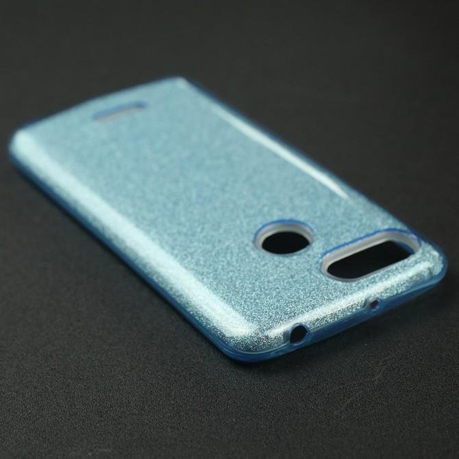 Чехол Silicone 3in1 Блёстки для Xiaomi Redmi 6 Blue-4