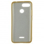 Чохол Silicone 3in1 Блискітки для Xiaomi Redmi 6 Золотий Чохол Silicone 3in1 Блискітки для Xiaomi Redmi 6 Золотий