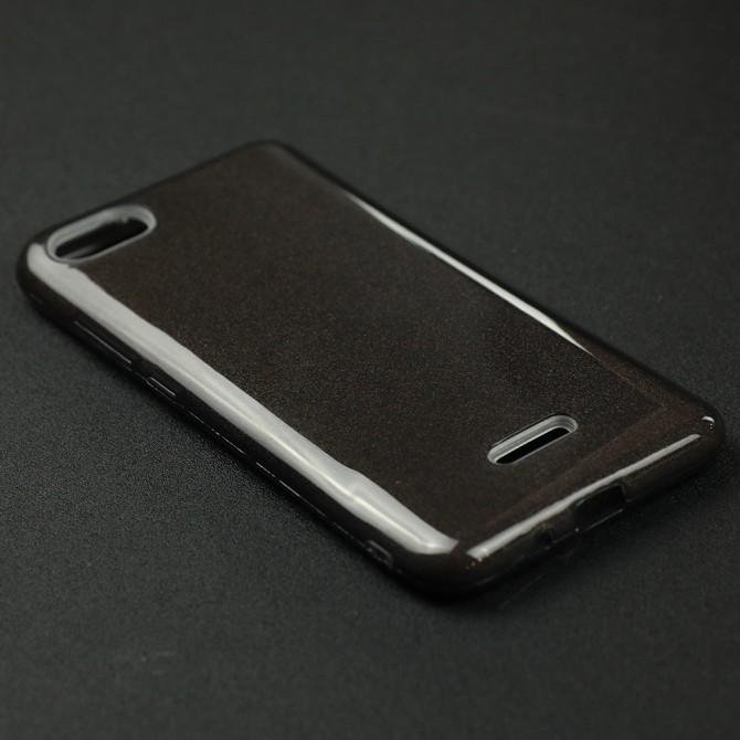 Чехол Silicone 3in1 Блёстки для Xiaomi Redmi 6a Чёрный-4