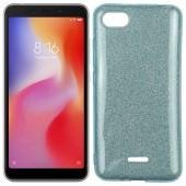 Чехол Silicone 3in1 Блёстки для Xiaomi Redmi 6a Blue