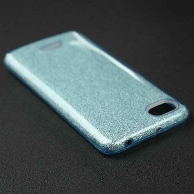 Чехол Silicone 3in1 Блёстки для Xiaomi Redmi 6a Blue-4