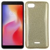 Чехол Silicone 3in1 Блёстки для Xiaomi Redmi 6a Gold